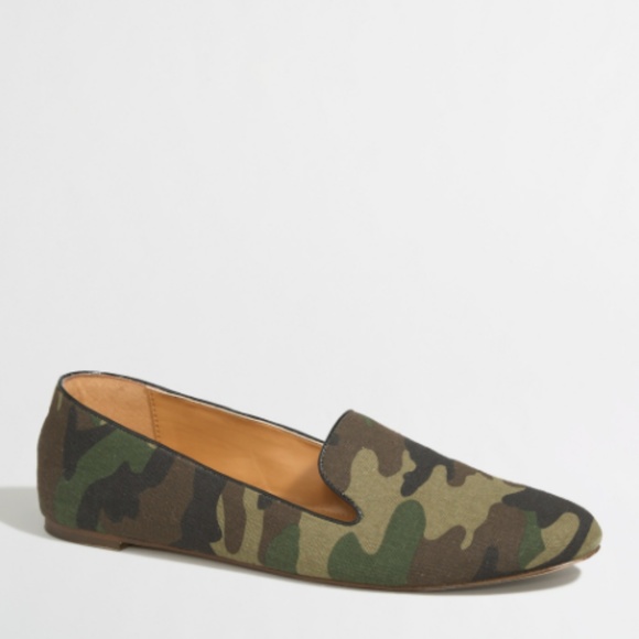 J. Crew Shoes - J. Crew Factory Addie Camo Loafers size 7 EUC
